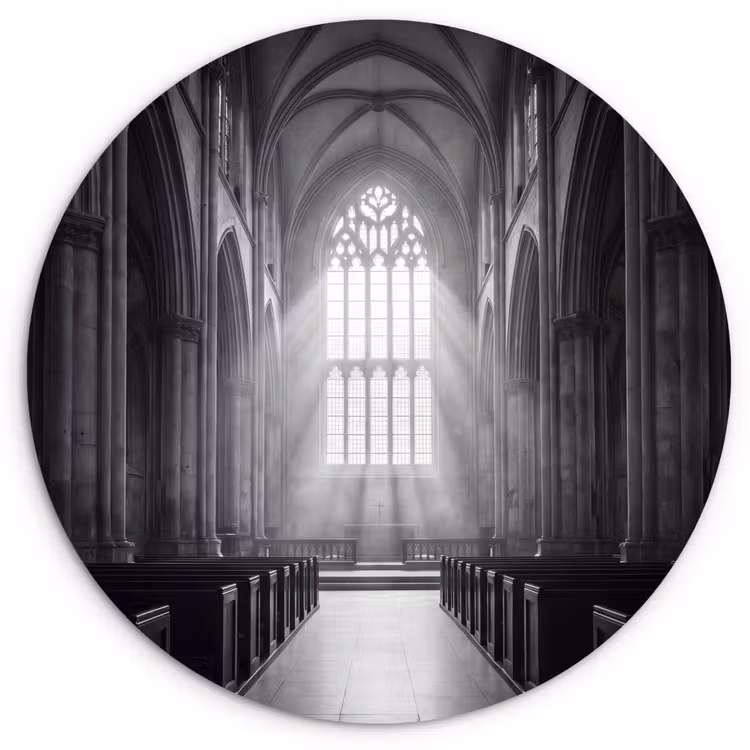 Muurcirkel - Kerk - Interieur - Lichtstralen - Architectuur - Klassiek — 1