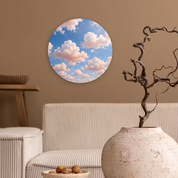 Muurcirkel - Wolken - Hemel - Natuur - Licht - Blauw — 2
