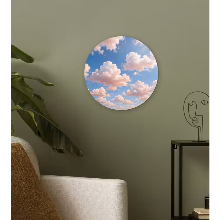 Muurcirkel - Wolken - Hemel - Natuur - Licht - Blauw — 3