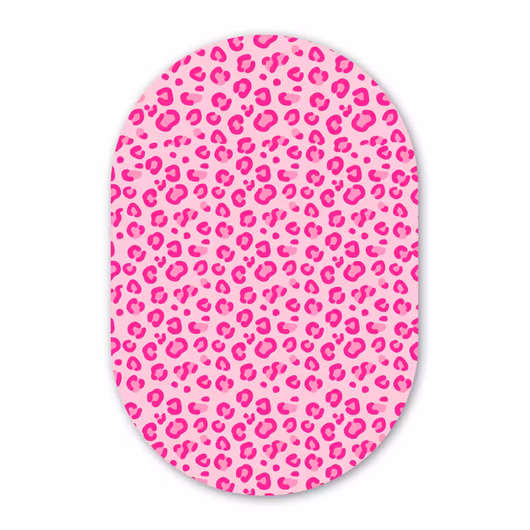 Muurovaal aluminium - Dierenprint - Patroon - Abstract - Modern - Roze — 1