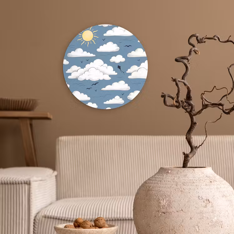 Muurcirkel - Lucht - Zon - Wolken - Natuur - Blauw — 2