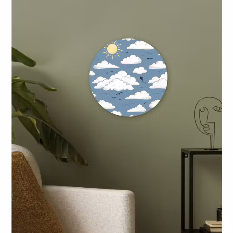 Muurcirkel - Lucht - Zon - Wolken - Natuur - Blauw — 3