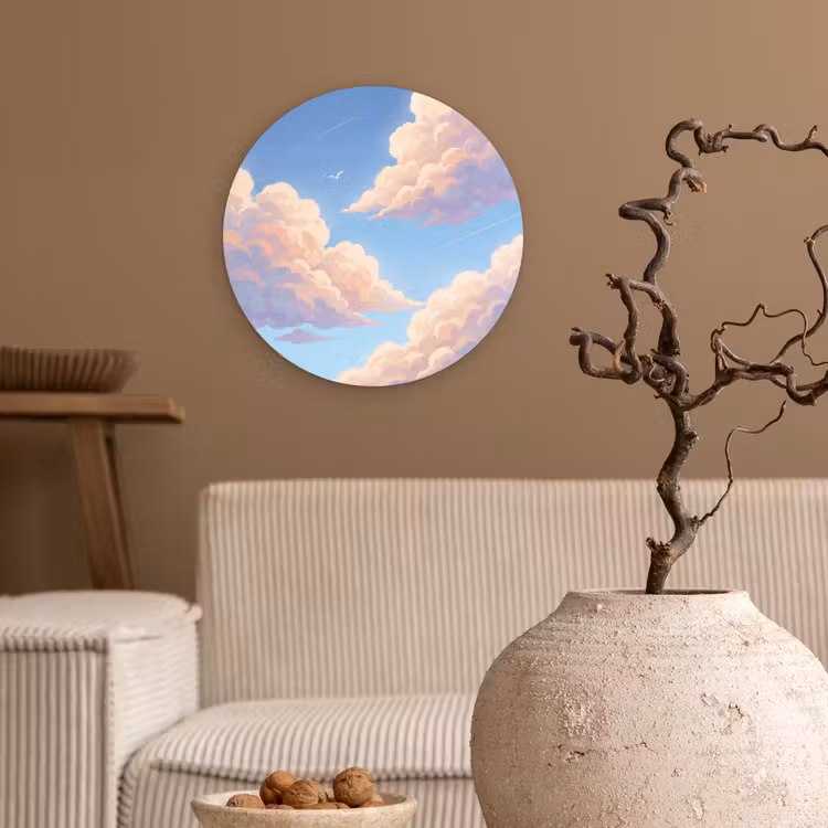 Muurcirkel - Wolken - Lucht - Natuur - Blauw — 2