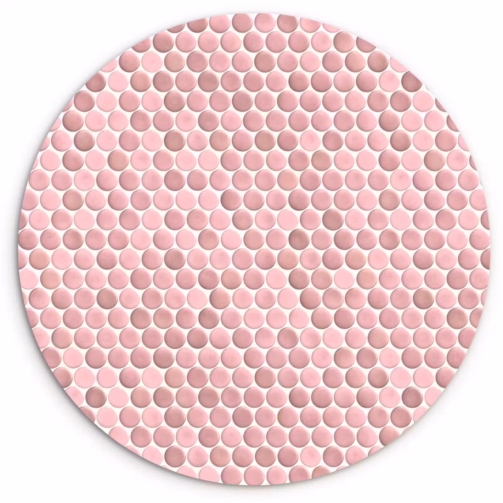 Muurcirkel - Penny - Mozaïek - Lichtroze — 1
