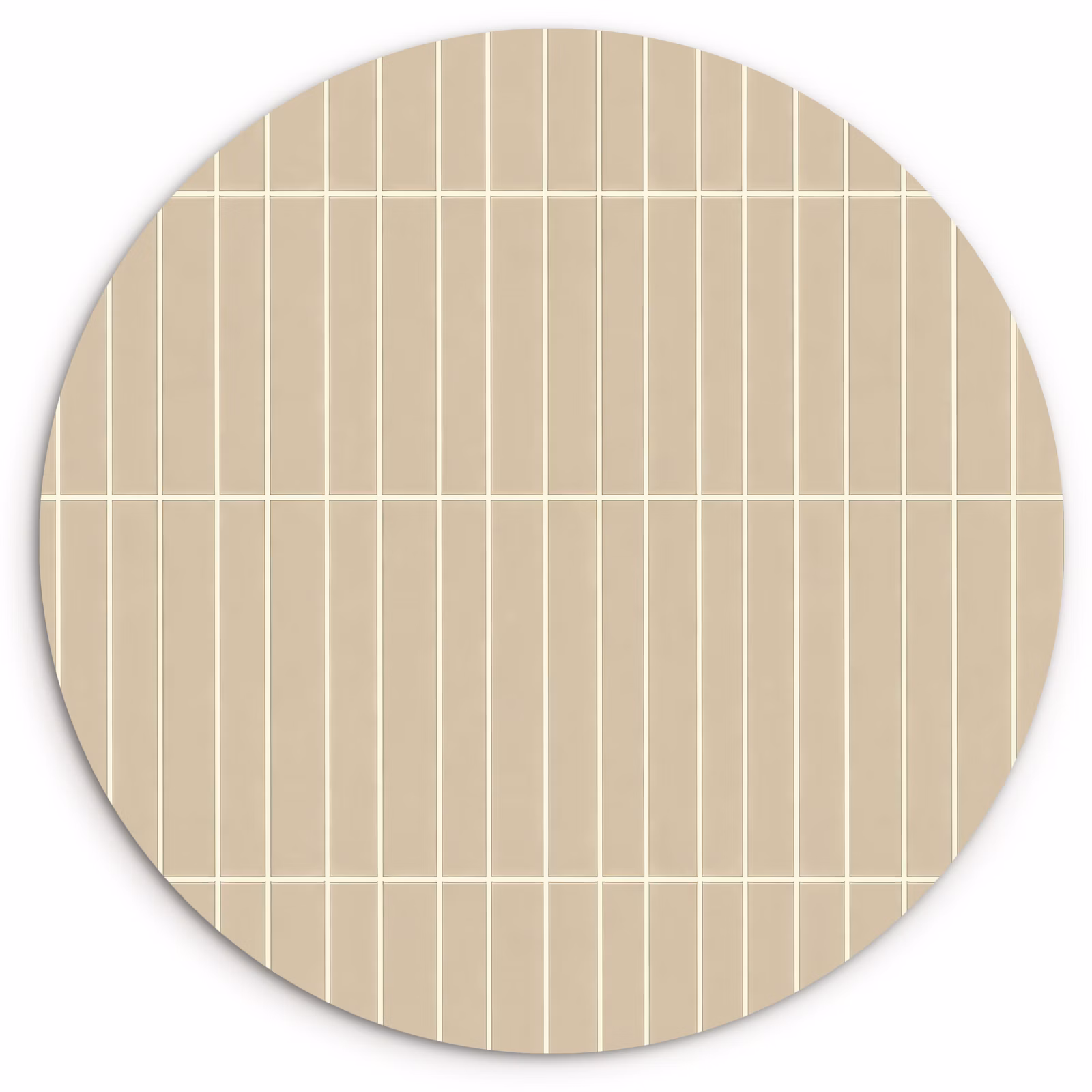 Muurcirkel - Verticaal - Wandtegel - Crème - Beige — 1