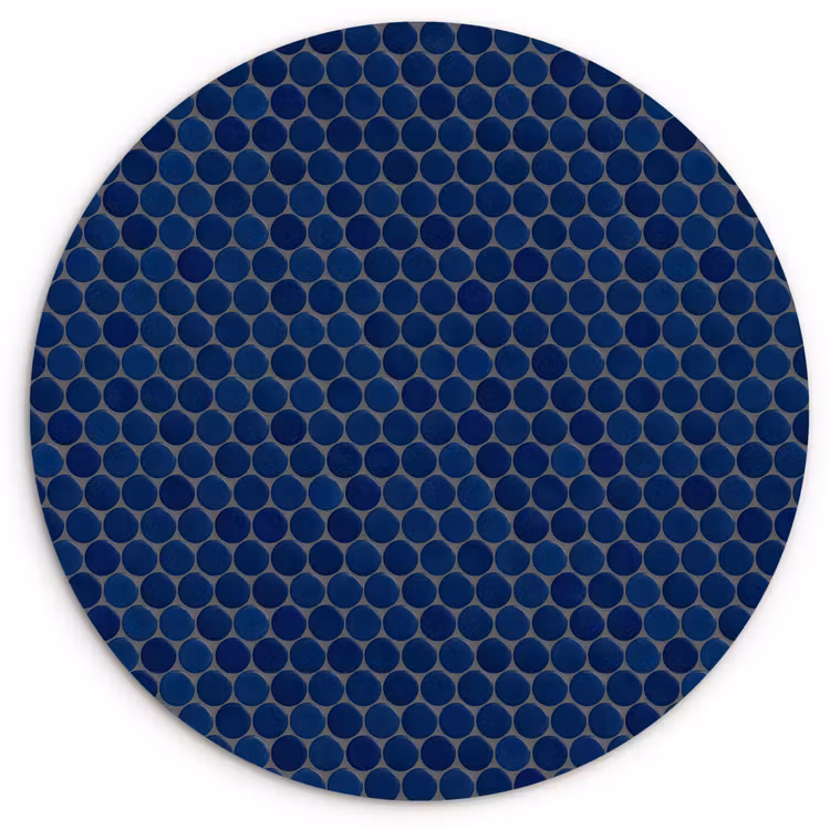 Muurcirkel - Penny - Mozaïek - Donkerblauw — 1