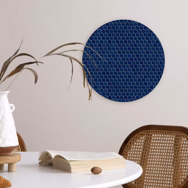 Muurcirkel - Penny - Mozaïek - Donkerblauw — 4