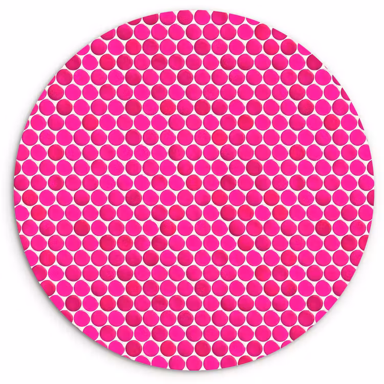 Muurcirkel - Penny - Mozaïek - Felroze — 1