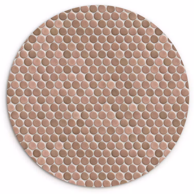 Muurcirkel - Penny - Mozaïek - Oudroze - Terracotta — 1
