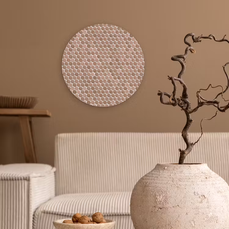 Muurcirkel - Penny - Mozaïek - Oudroze - Terracotta — 2