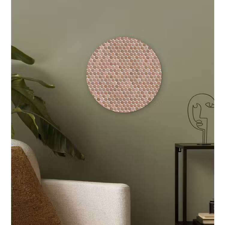 Muurcirkel - Penny - Mozaïek - Oudroze - Terracotta — 3