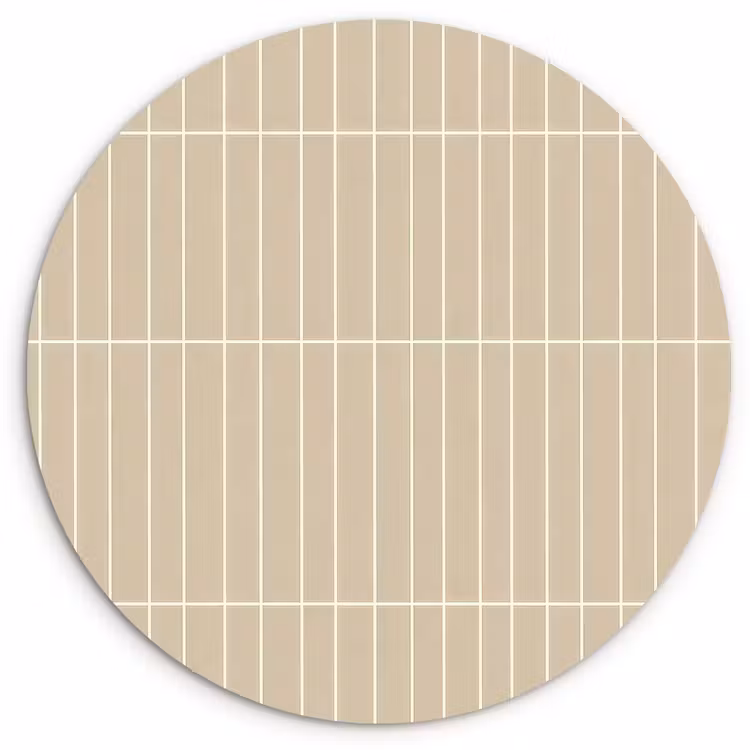 Muurcirkel - Verticaal - Wandtegel - Crème - Beige — 1