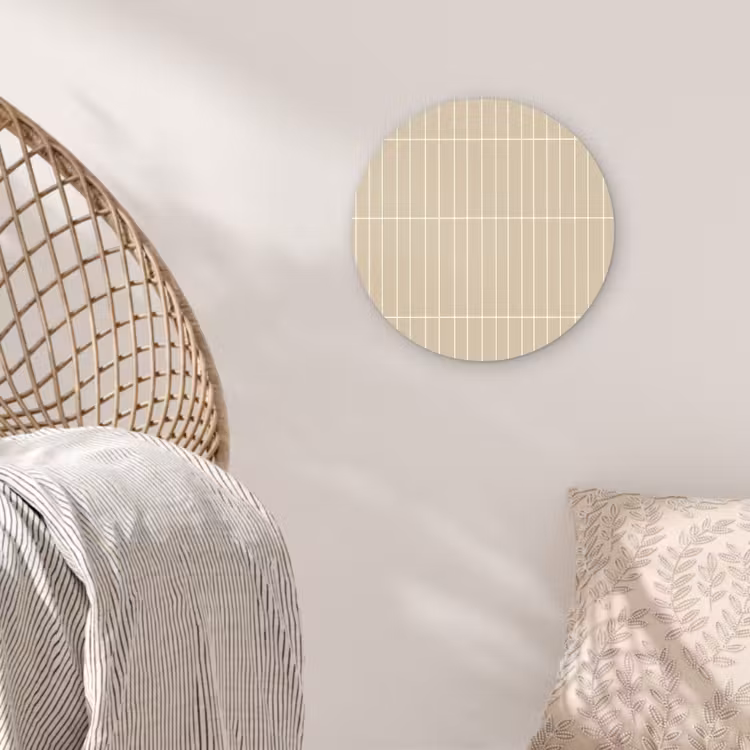Muurcirkel - Verticaal - Wandtegel - Crème - Beige — 5