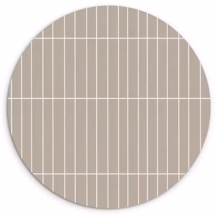 Muurcirkel - Verticaal - Wandtegel - Licht Beige — 1
