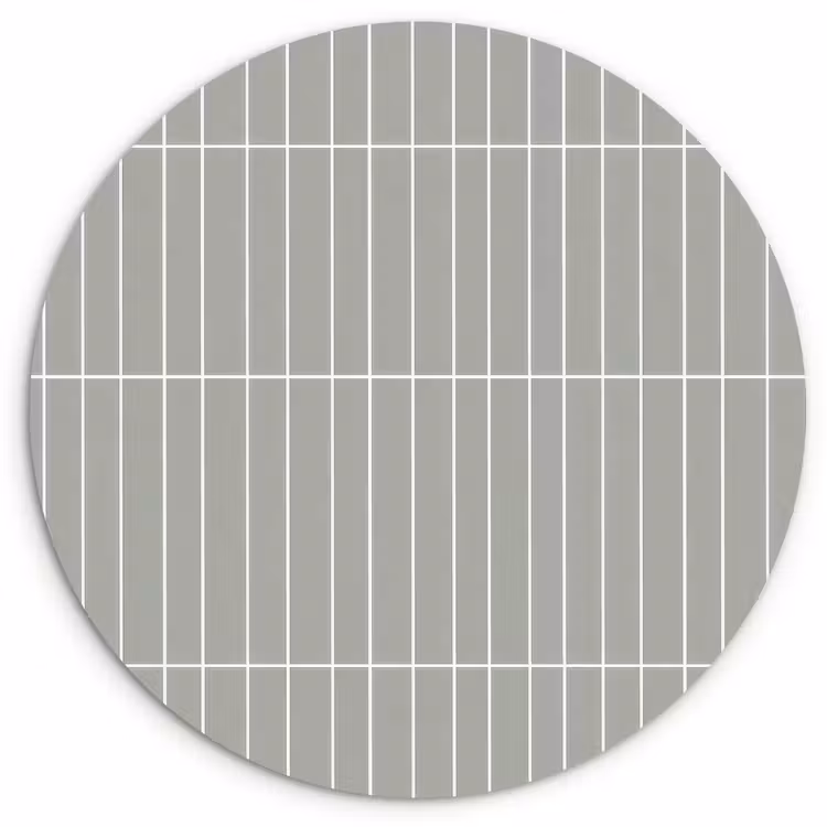 Muurcirkel - Wandtegel - Verticaal - Lichtgrijs — 1