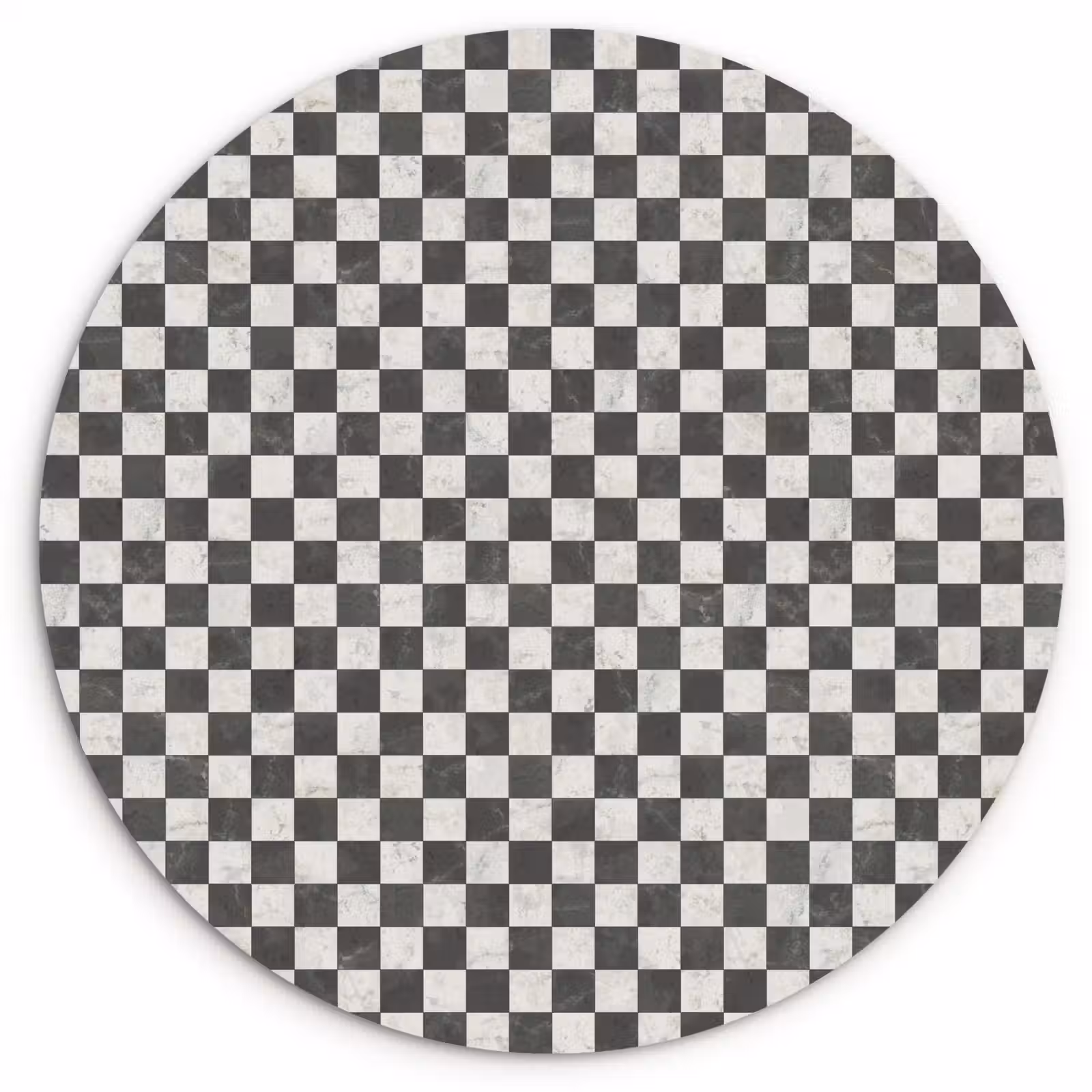 Muurcirkel - Marmer - Patroon - Grijs — 1