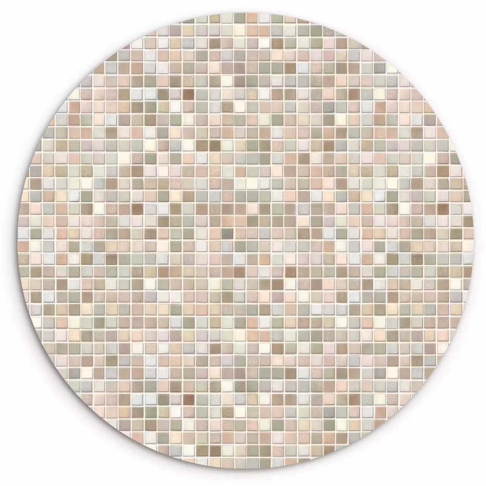 Muurcirkel - Mozaïek - Patroon- Taupe — 1