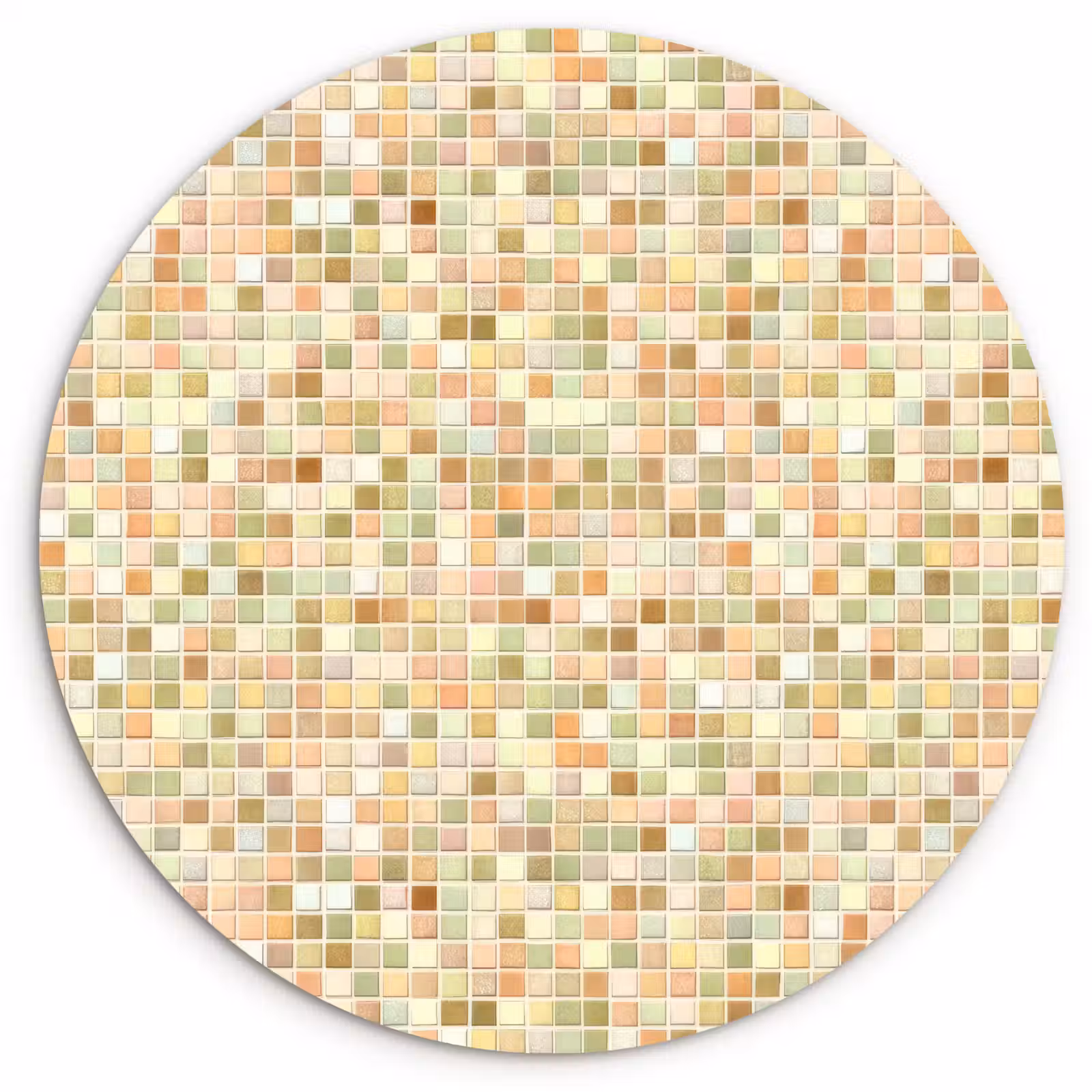 Muurcirkel - Mozaïek - Patroon - Terracotta — 1
