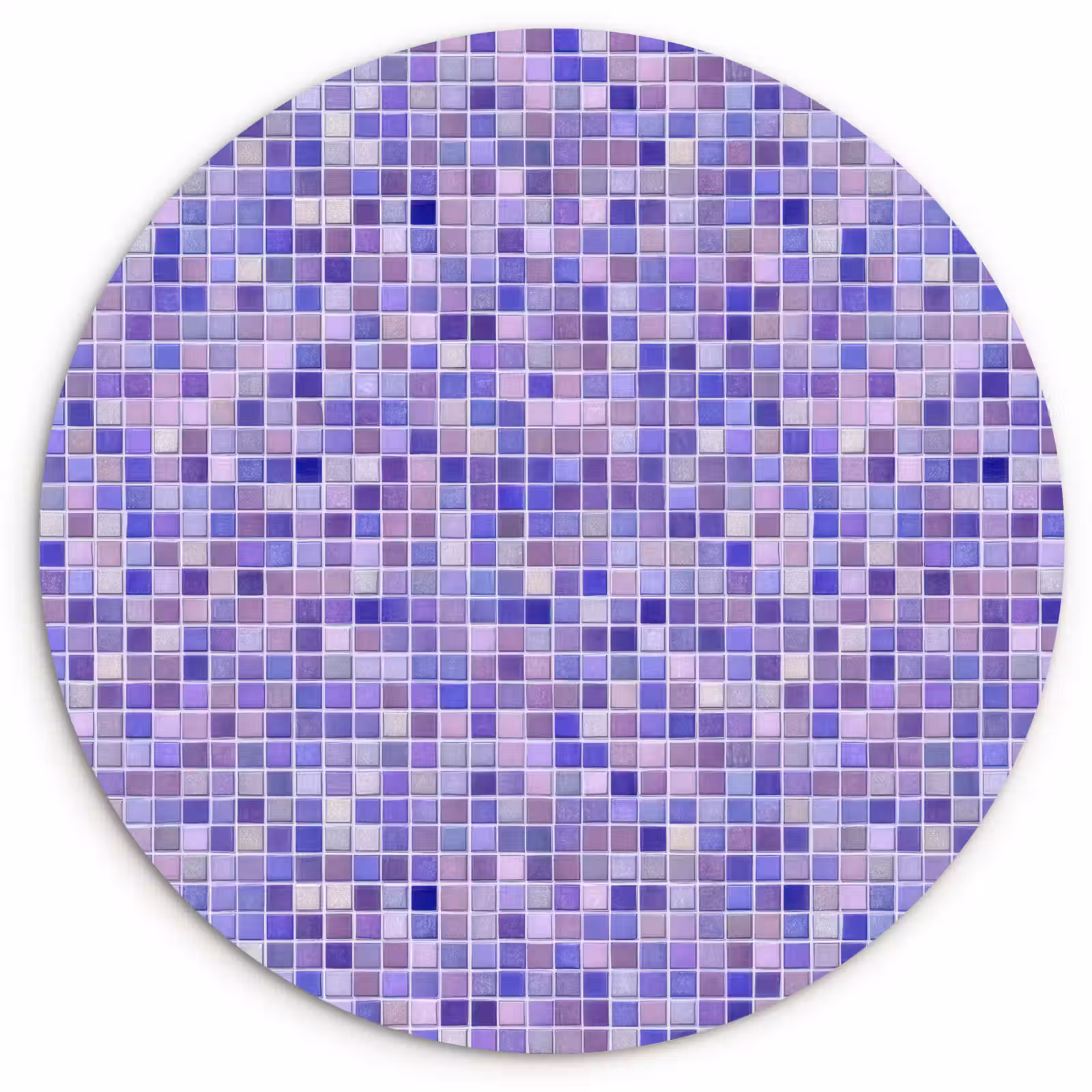 Muurcirkel - Mozaïek - Tegels - Lila - Amethist — 1