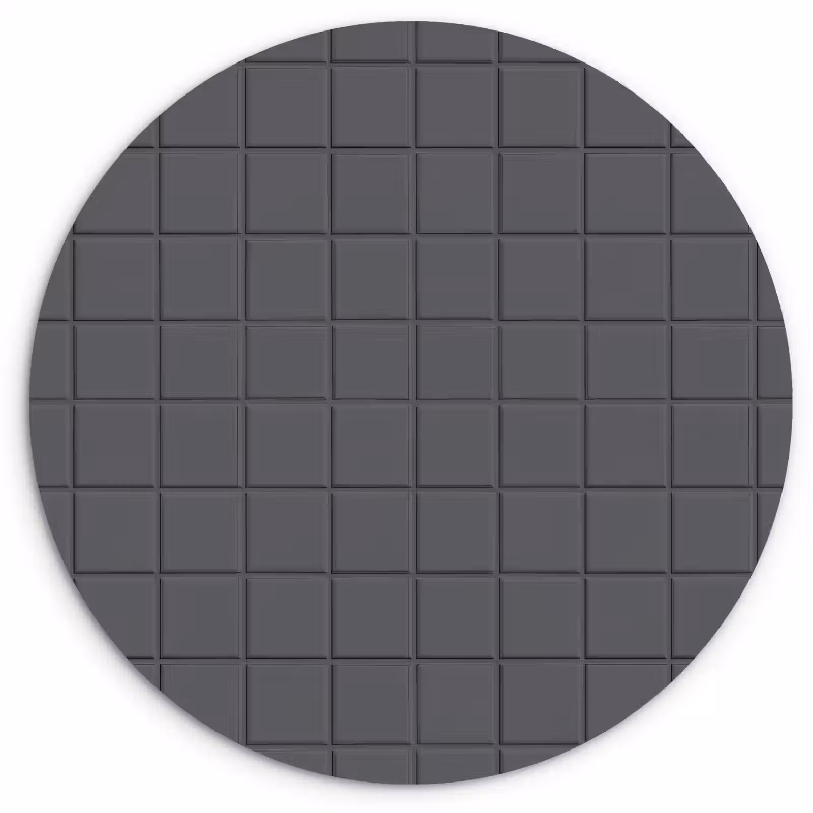 Muurcirkel - Patroon - Tegel - Grafiet - Grijs — 1