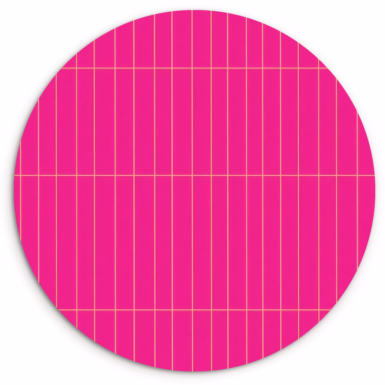 Muurcirkel - Patroon - Tegel - Magenta - Roze — 1