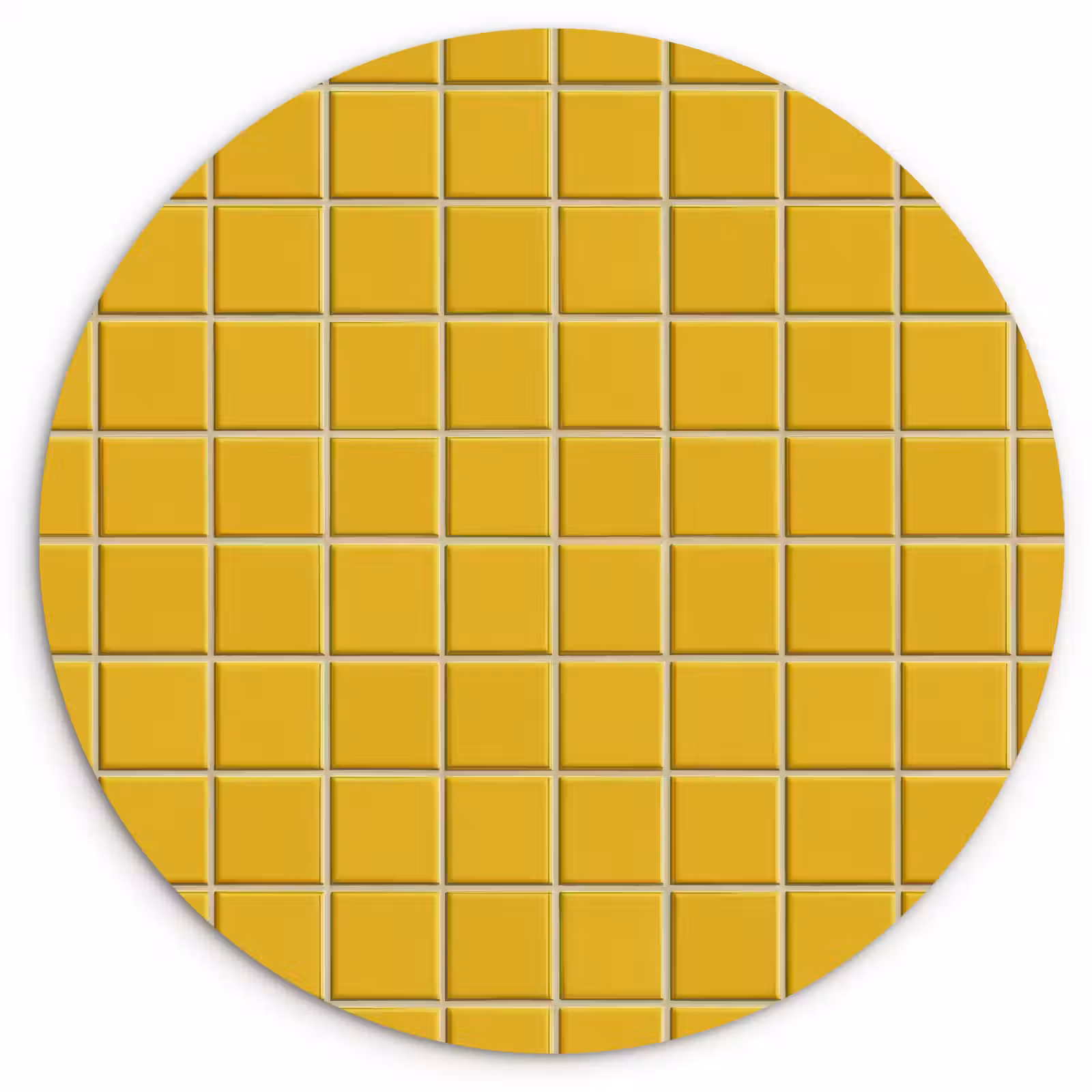 Muurcirkel - Patroon - Tegel - Okergeel — 1