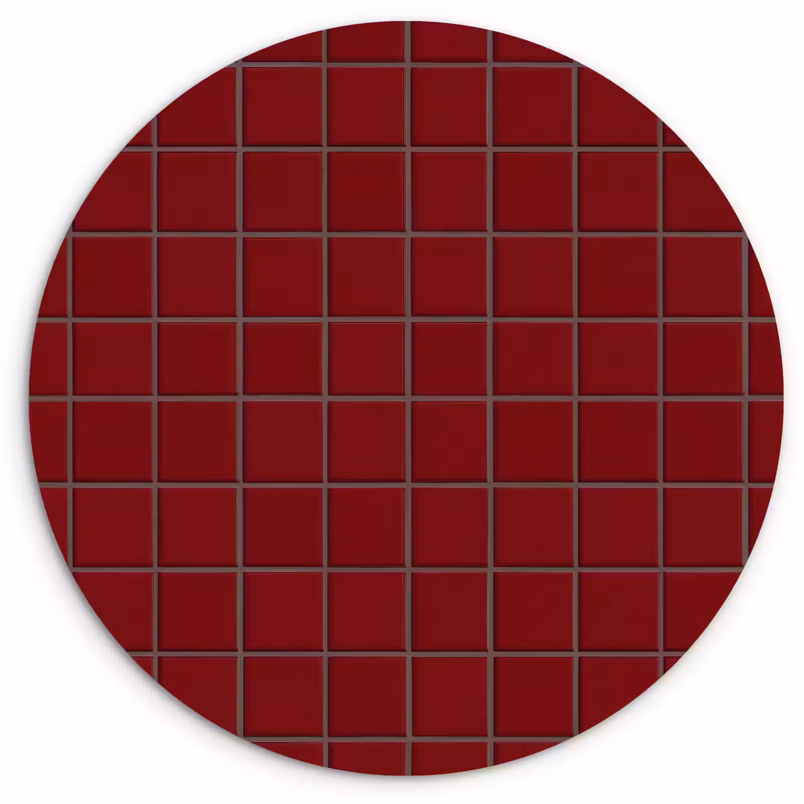 Muurcirkel - Patroon - Tegels - Burgundy — 1