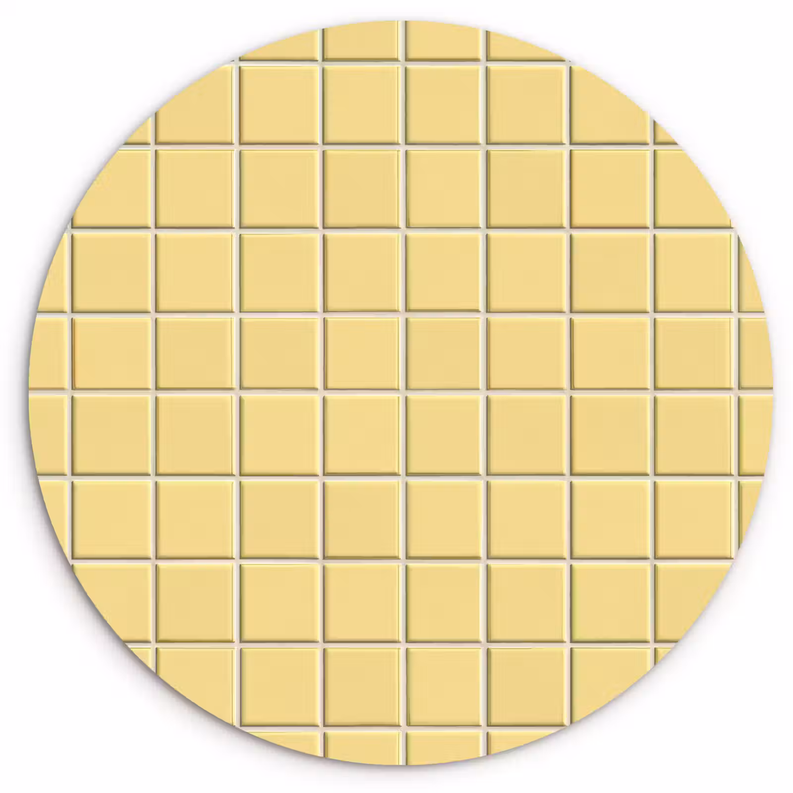 Muurcirkel - Patroon - Tegels - Geel — 1