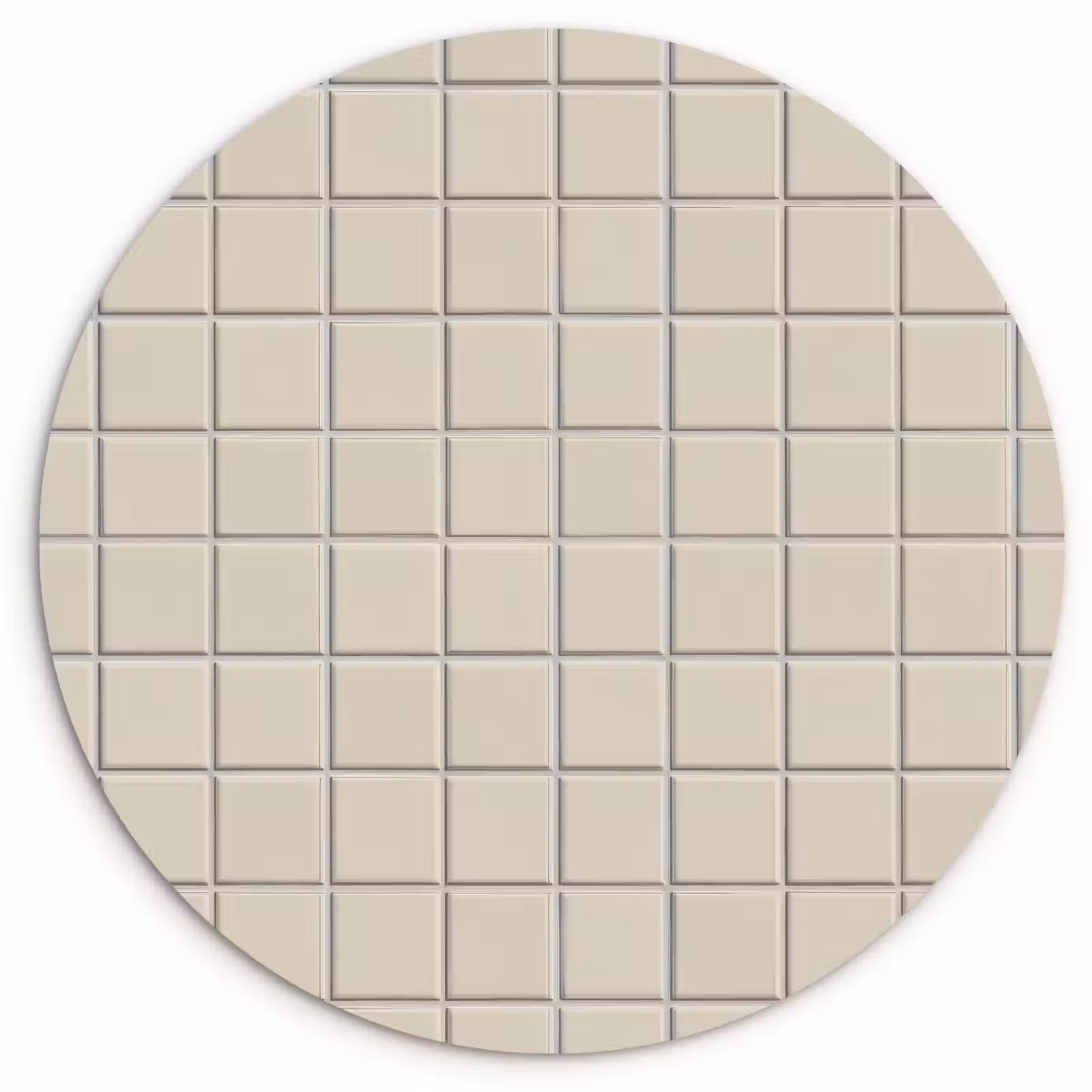 Muurcirkel - Patroon - Tegels - Taupe — 1