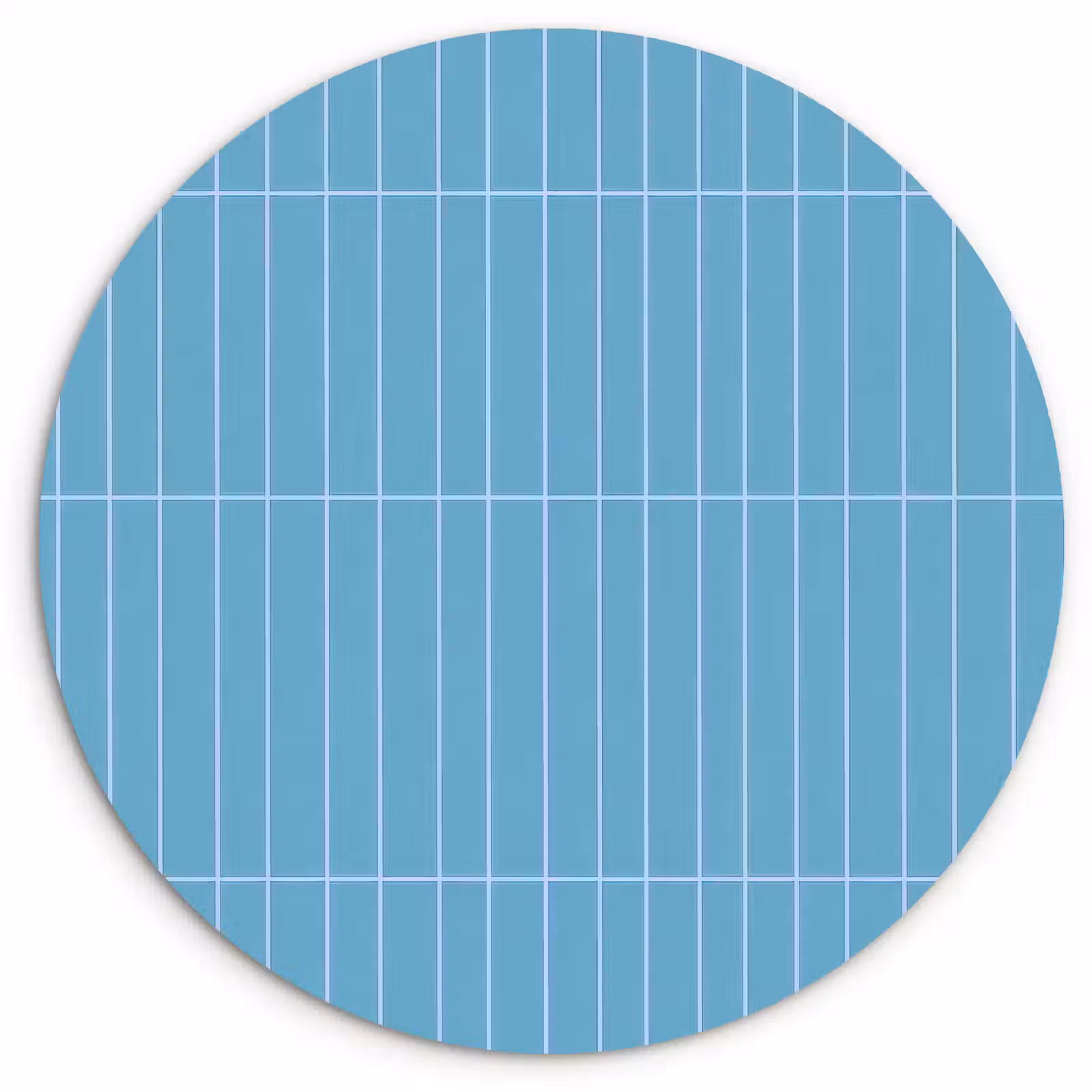 Muurcirkel - Tegel - Langwerpig - Patroon - Blauw — 1