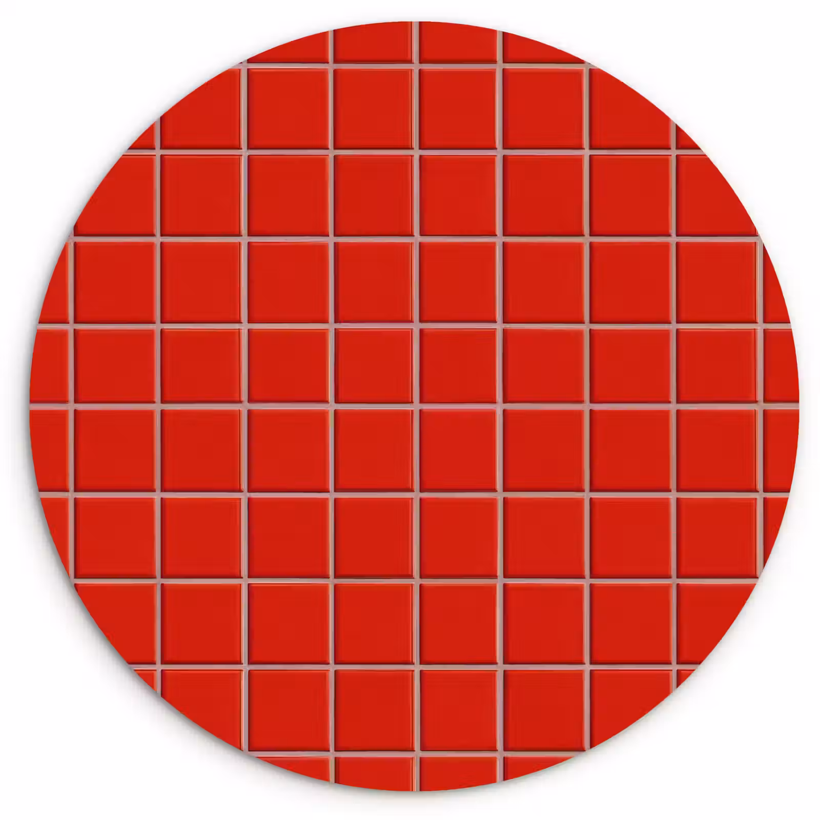 Muurcirkel - Tegel - Patroon - Kersen - Rood — 1