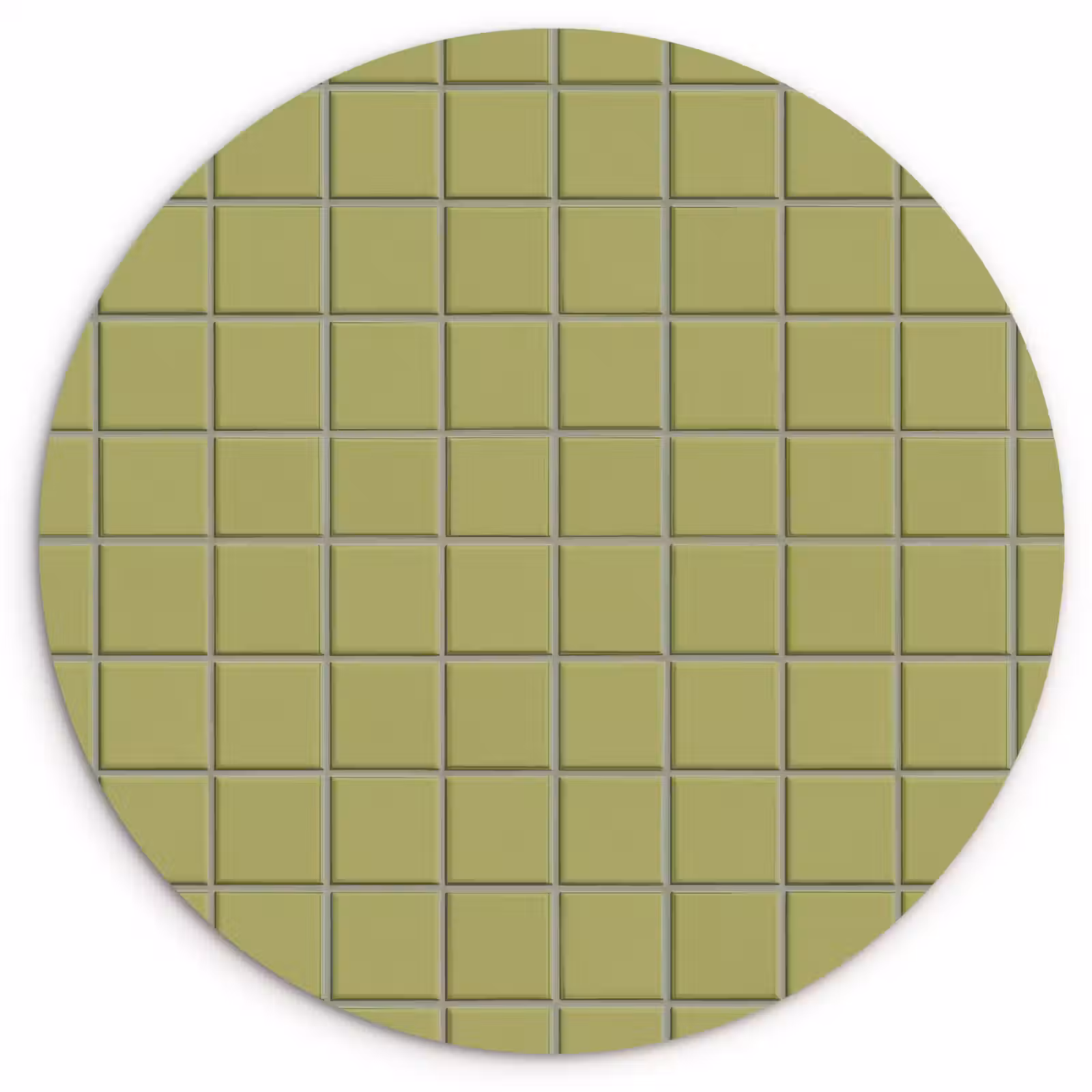 Muurcirkel - Tegel - Patroon - Olijfgroen — 1