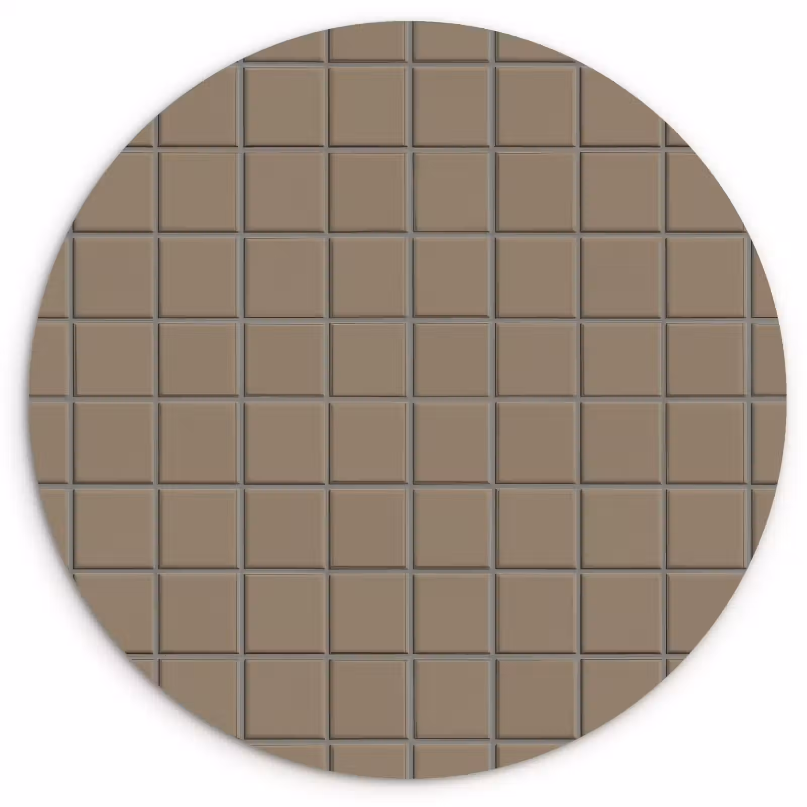 Muurcirkel - Tegel - Patroon - Taupe — 1