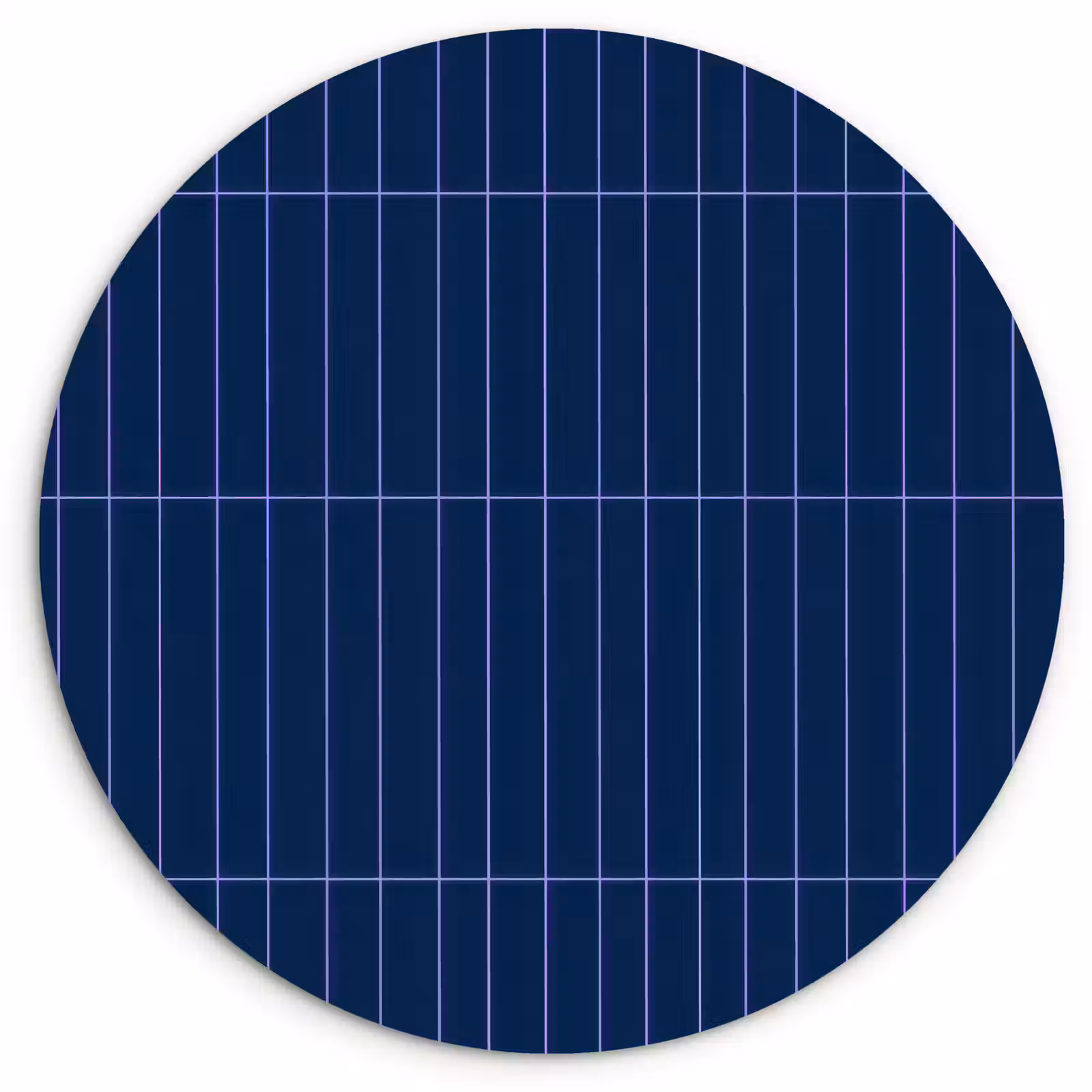 Muurcirkel - Tegels - Langwerpig - Blauw — 1
