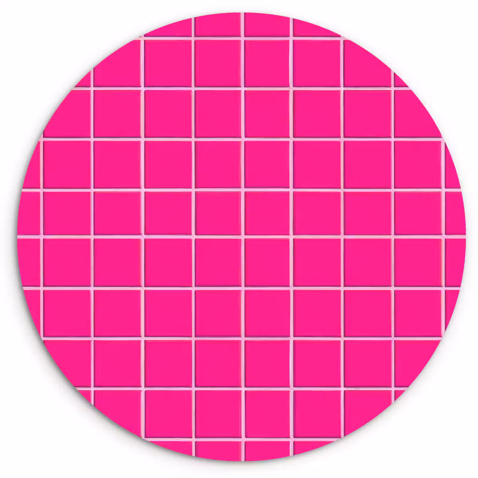 Muurcirkel - Tegels - Vierkant - Fuchsia — 1