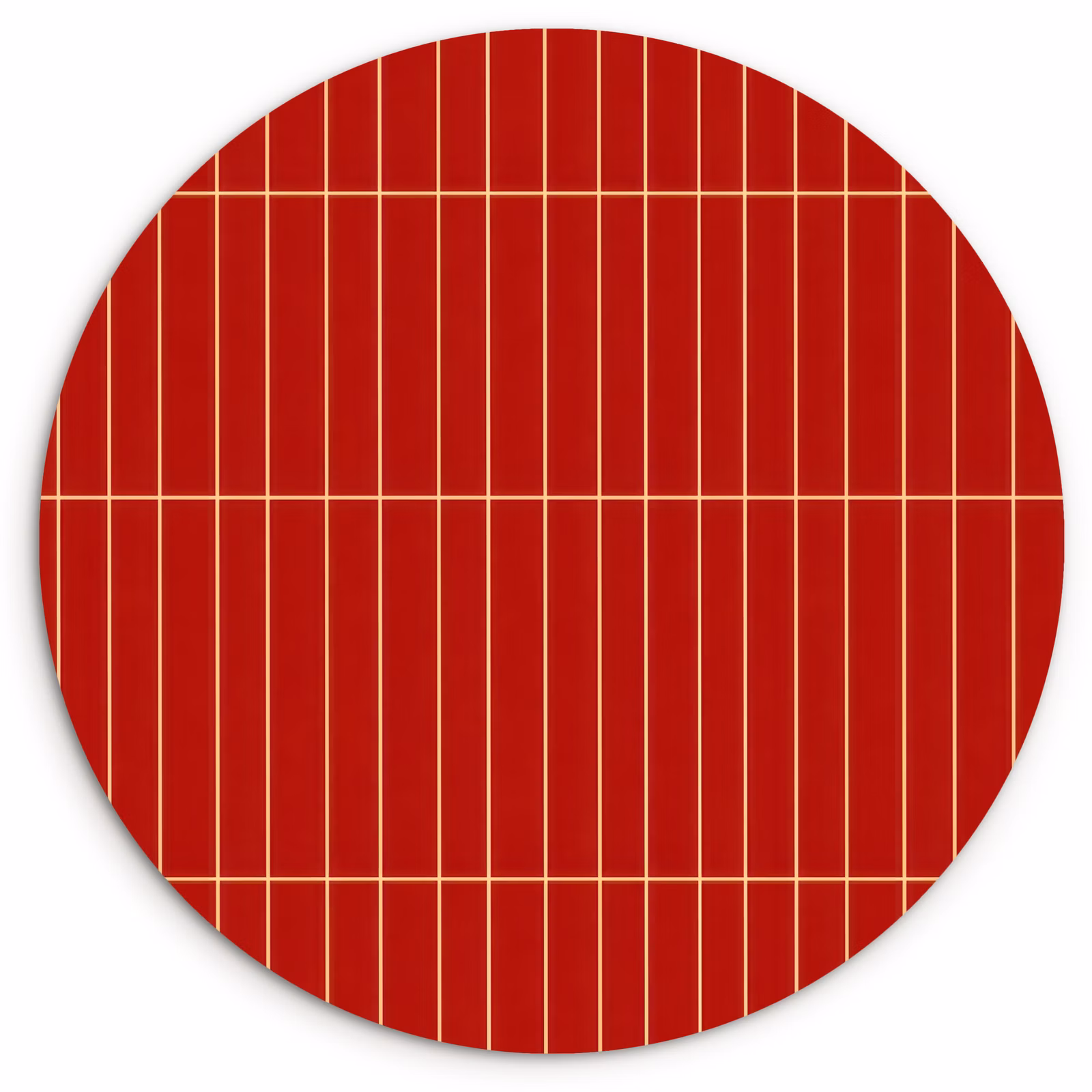 Muurcirkel - Verticaal - Wandtegel - Helderrood — 1