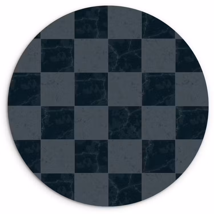Muurcirkel - Marmer - Patroon - Antraciet — 1