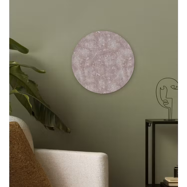 Muurcirkel - Marmer - Patroon - Mauve — 3