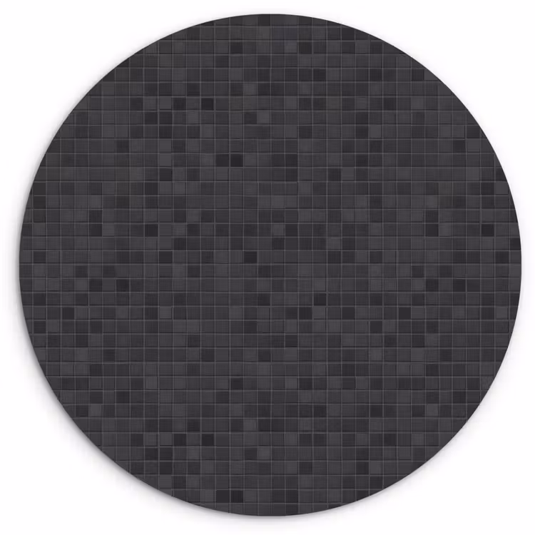 Muurcirkel - Mozaïek - Patroon - Zwart — 1