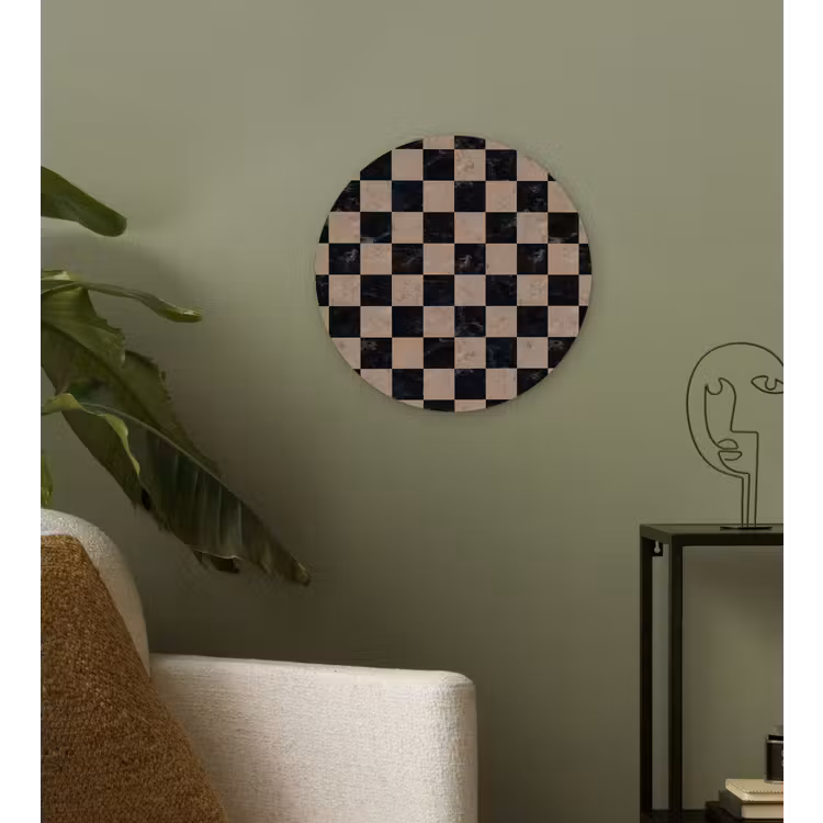 Muurcirkel - Patroon - Dambord - Marmer — 3