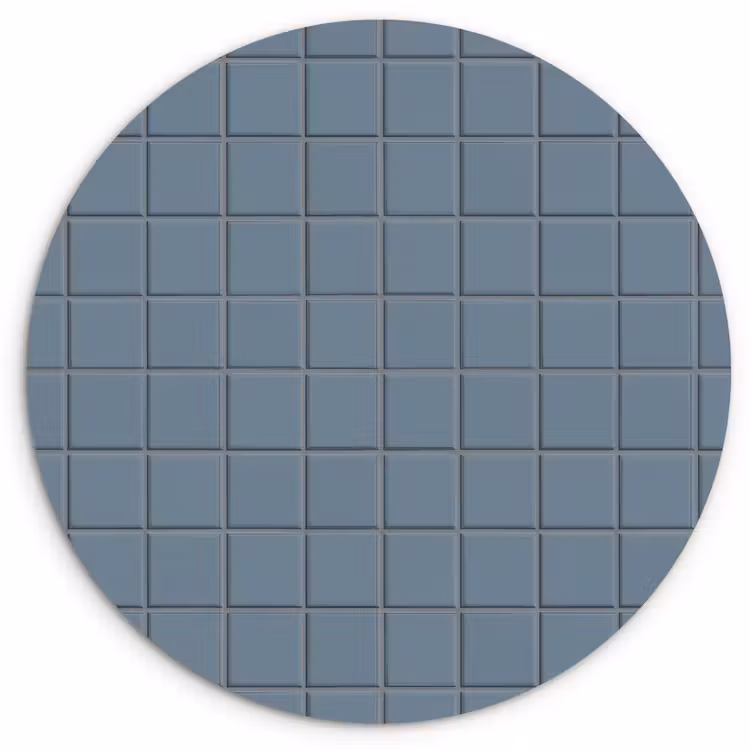 Muurcirkel - Patroon - Tegel - Blauwgrijs — 1
