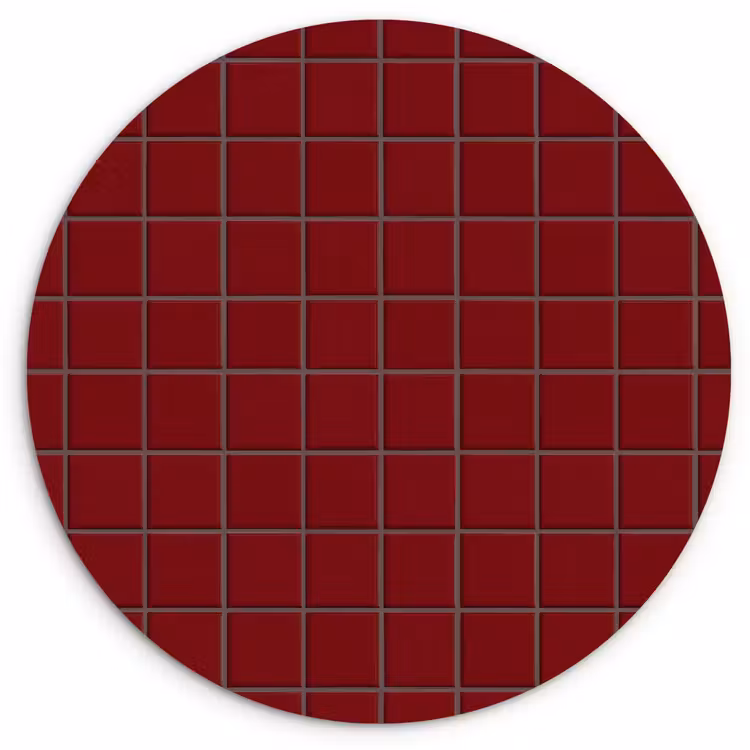 Muurcirkel - Patroon - Tegels - Burgundy — 1