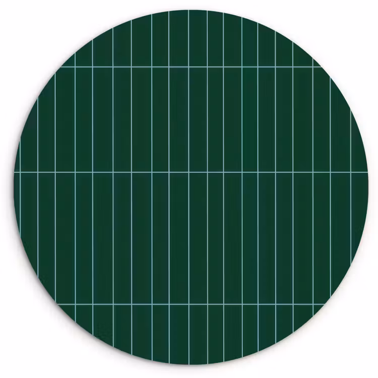 Muurcirkel - Patroon - Tegels - Donkergroen — 1