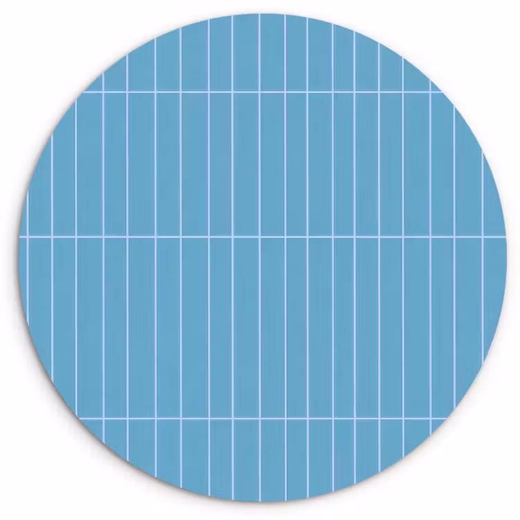 Muurcirkel - Tegel - Langwerpig - Patroon - Blauw — 1