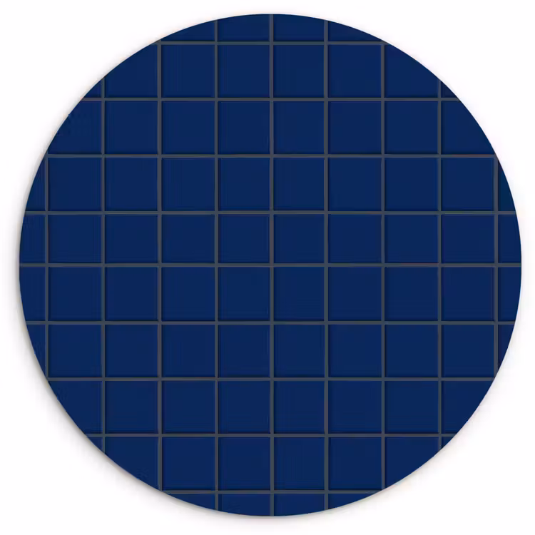 Muurcirkel - Tegel - Patroon - Blauw — 1