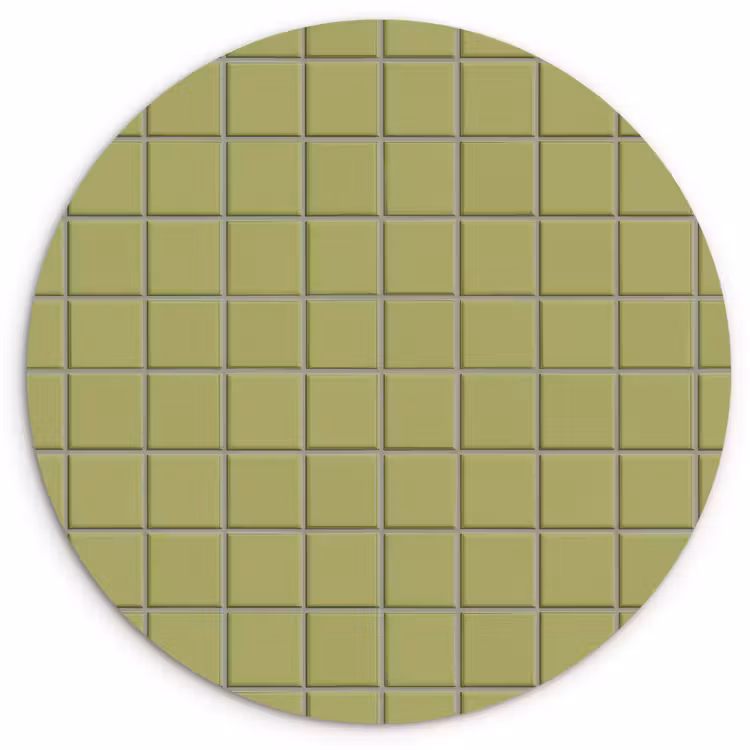 Muurcirkel - Tegel - Patroon - Olijfgroen — 1