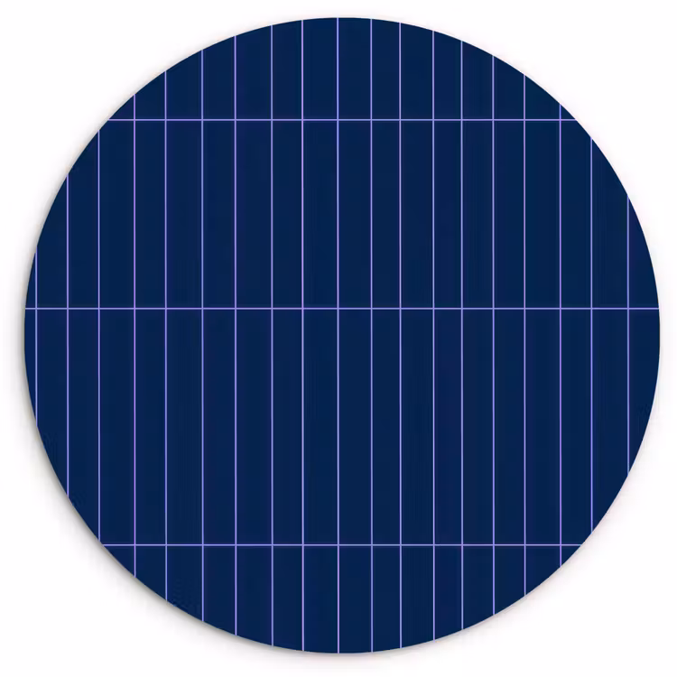 Muurcirkel - Tegels - Langwerpig - Blauw — 1