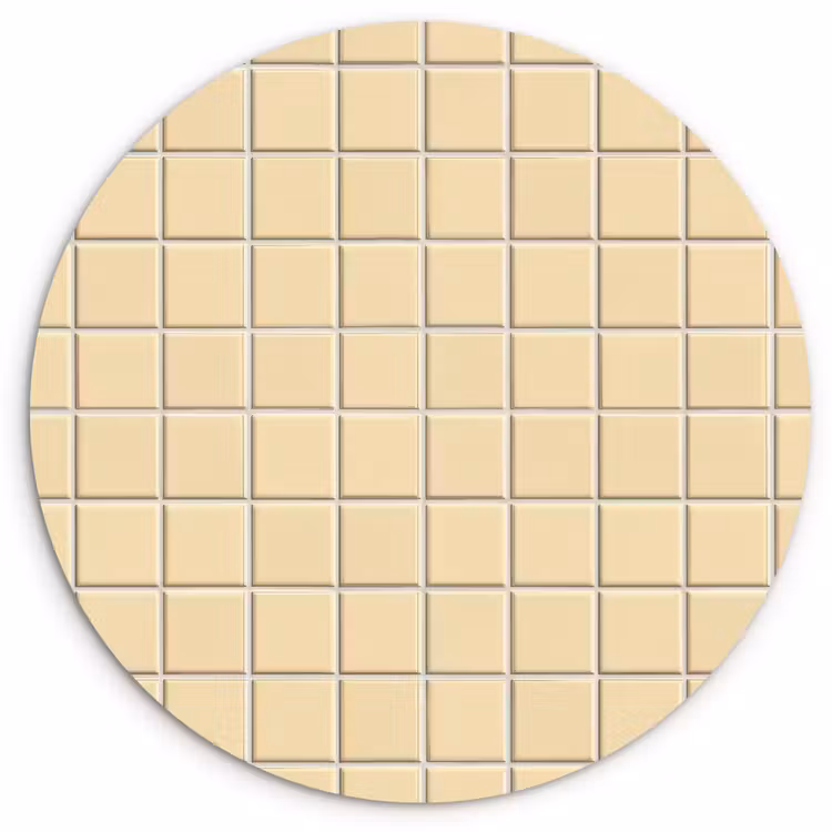 Muurcirkel - Tegels - Patroon - Crème — 1