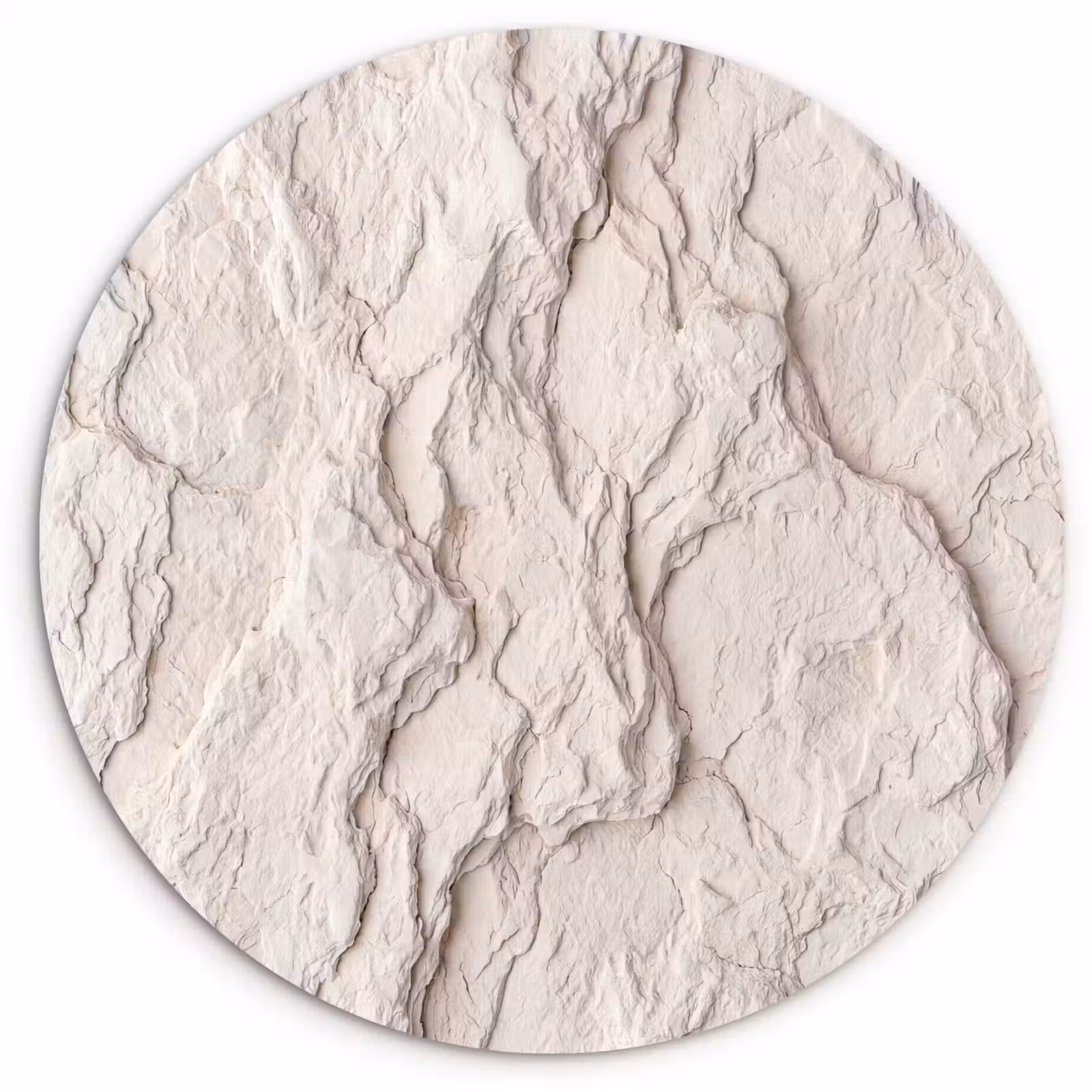 Muurcirkel - Rots - Structuur - Natuur - Beige - Abstract — 1