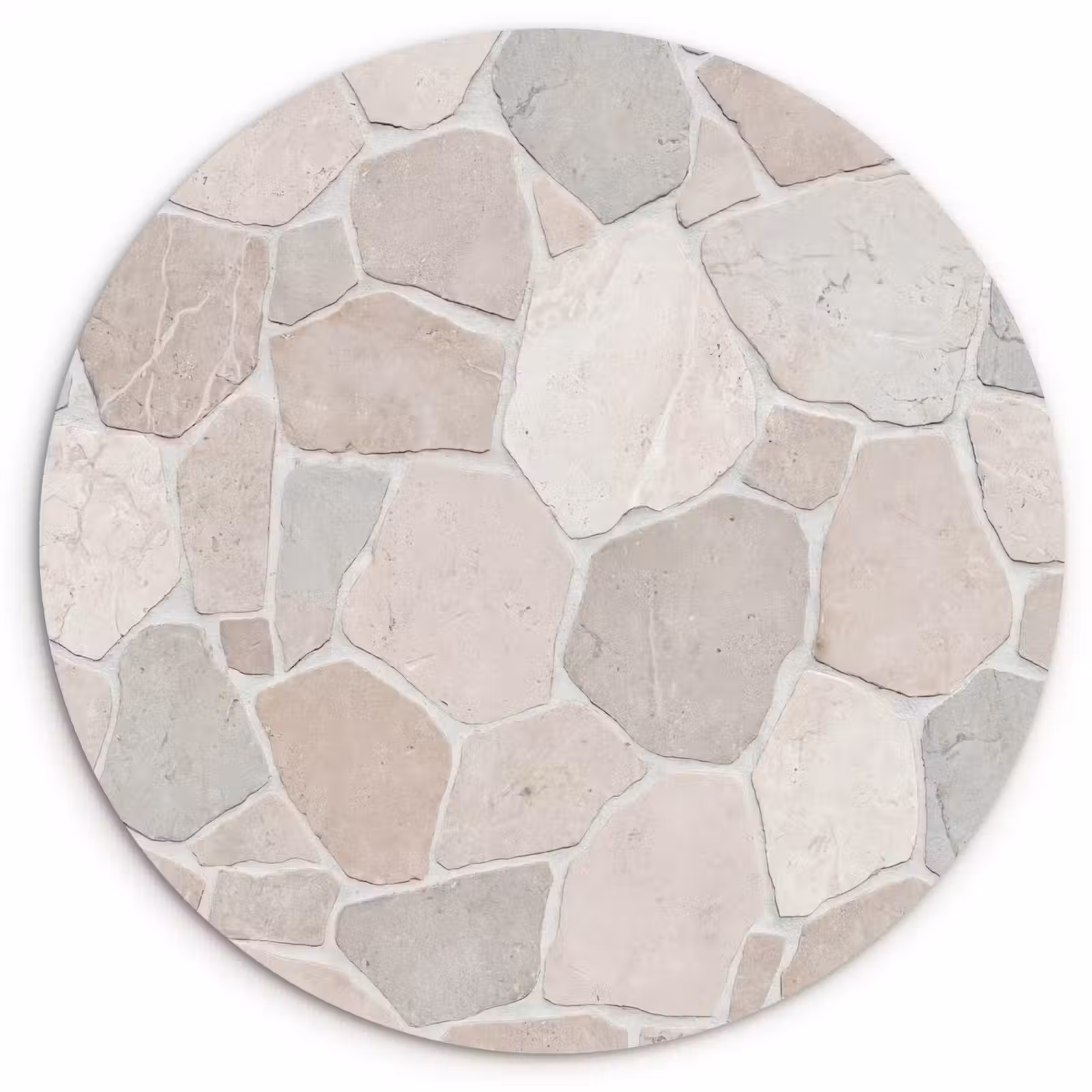Muurcirkel - Steen - Patroon - Textuur - Beige — 1